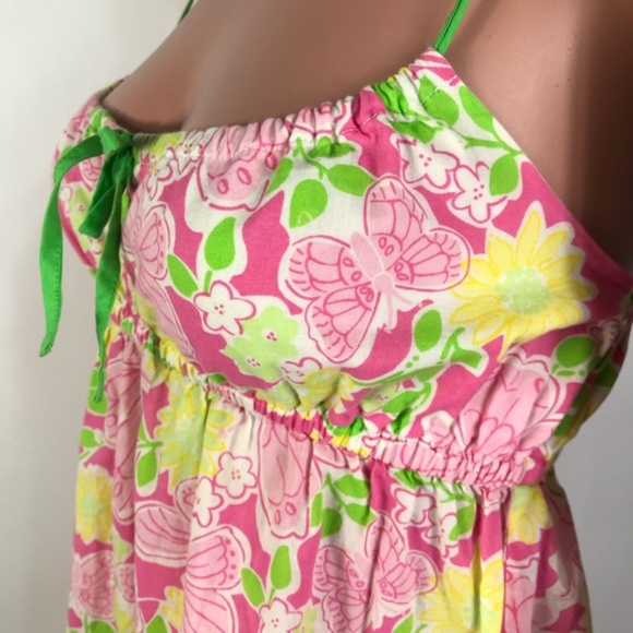 Lilly Pulitzer Floral Spaghetti Mini Dress Sz XS - Picture 6 of 8